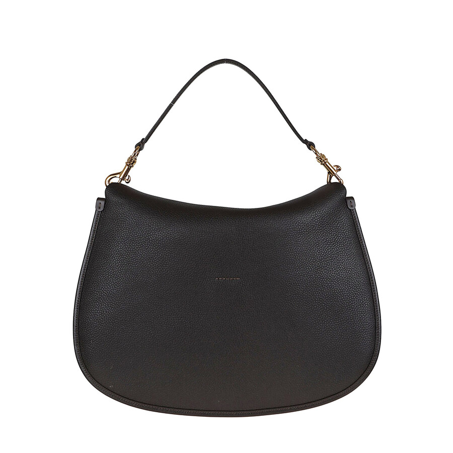Etro Large Crossbody Bag In Tumbled Leather In Black