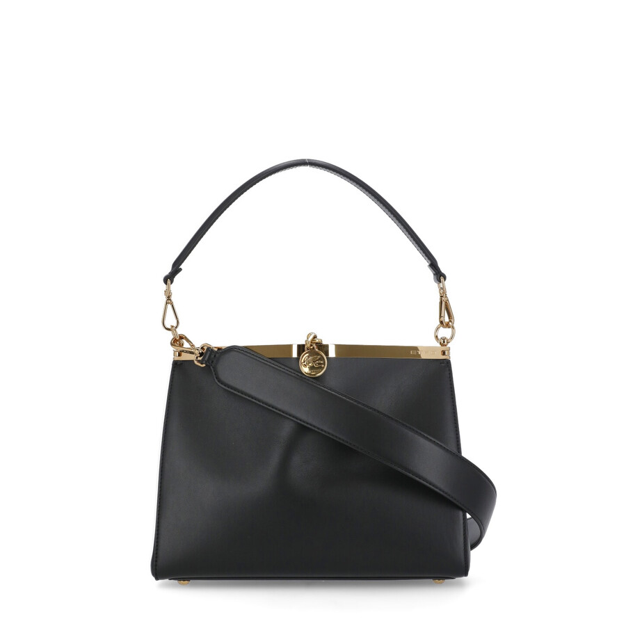 Etro Leather Bag In Black