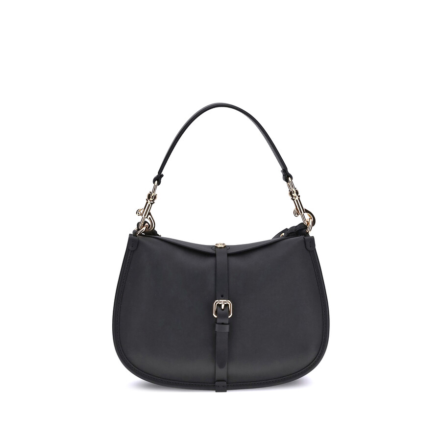 Etro Medium Pony Shoulder Bag In Black