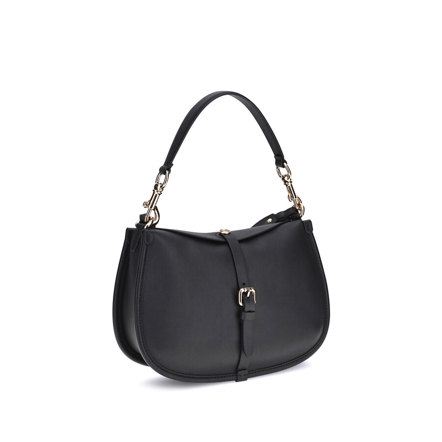Etro Medium Pony Shoulder Bag In Black