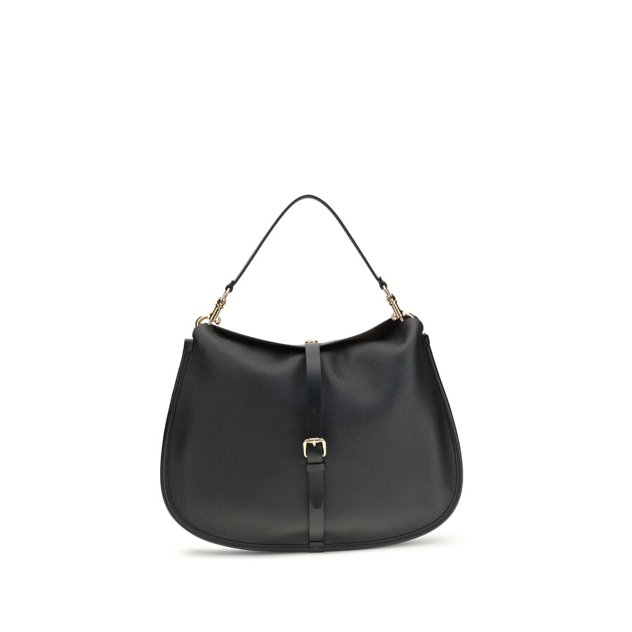 Etro Large Crossbody Bag In Tumbled Leather In Black