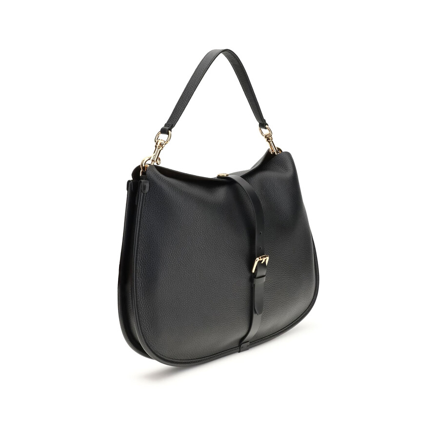 Etro Large Crossbody Bag In Tumbled Leather In Black