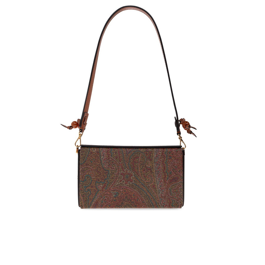Etro Borsa A Spalla Arnica In Tessuto Stampato  Donna In Brown