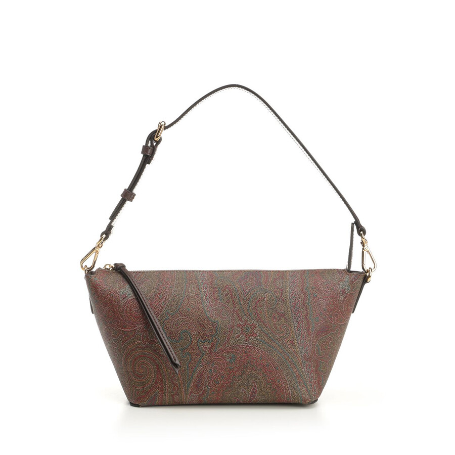 Etro Trapezoidal Shoulder Bag Shoulder Bags Brown In Brown
