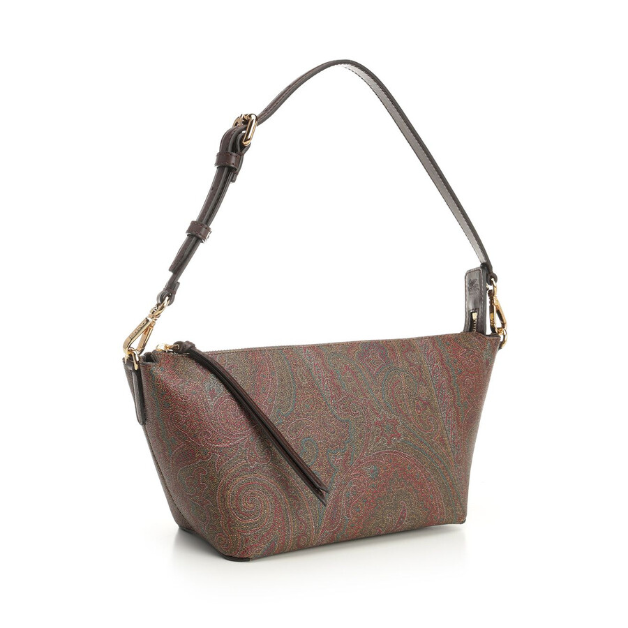 Etro Trapezoidal Shoulder Bag Shoulder Bags Brown In Brown