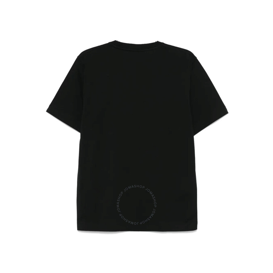 Etudes Studio E Logo Embroidered Regular T-shirt In Black