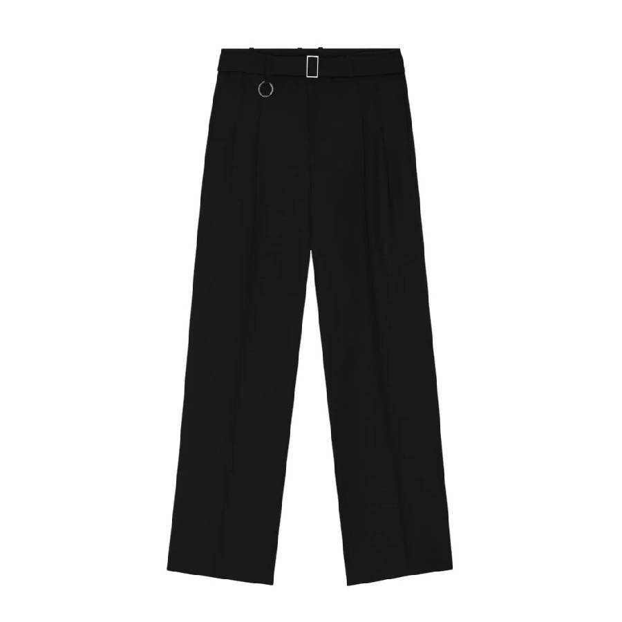 Men's Black Wide-Leg Trousers, Brand Size 50 ( US Size 40 )