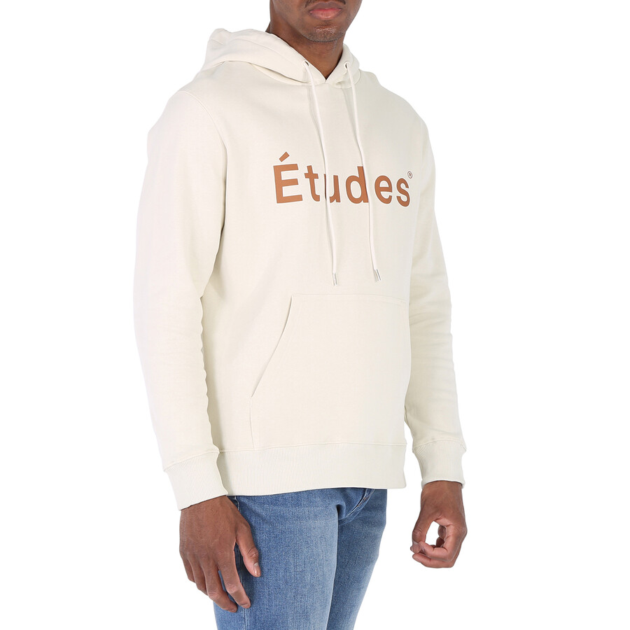 Etudes Studio Etudes Men's Chalk Logo-print Organic-cotton Hoodie