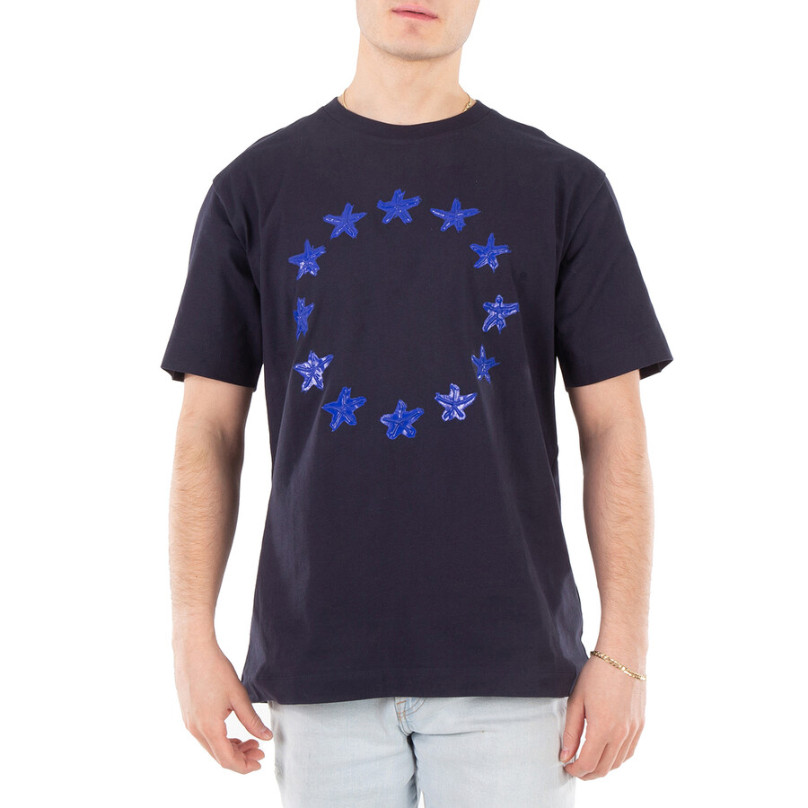 Stars Print Regular Cotton T-Shirt