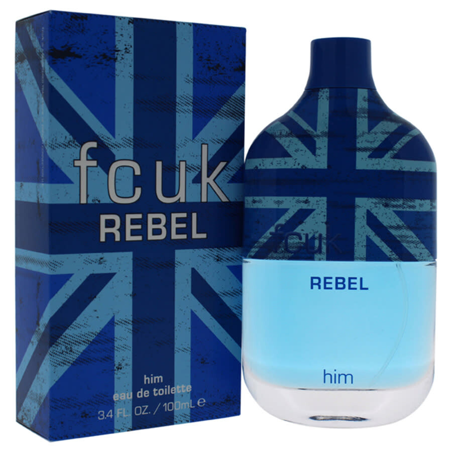 French Connection Fcuk Rebel By  Uk For Men - 3.4 oz Edt Spray In Pink/purple/blue/orange