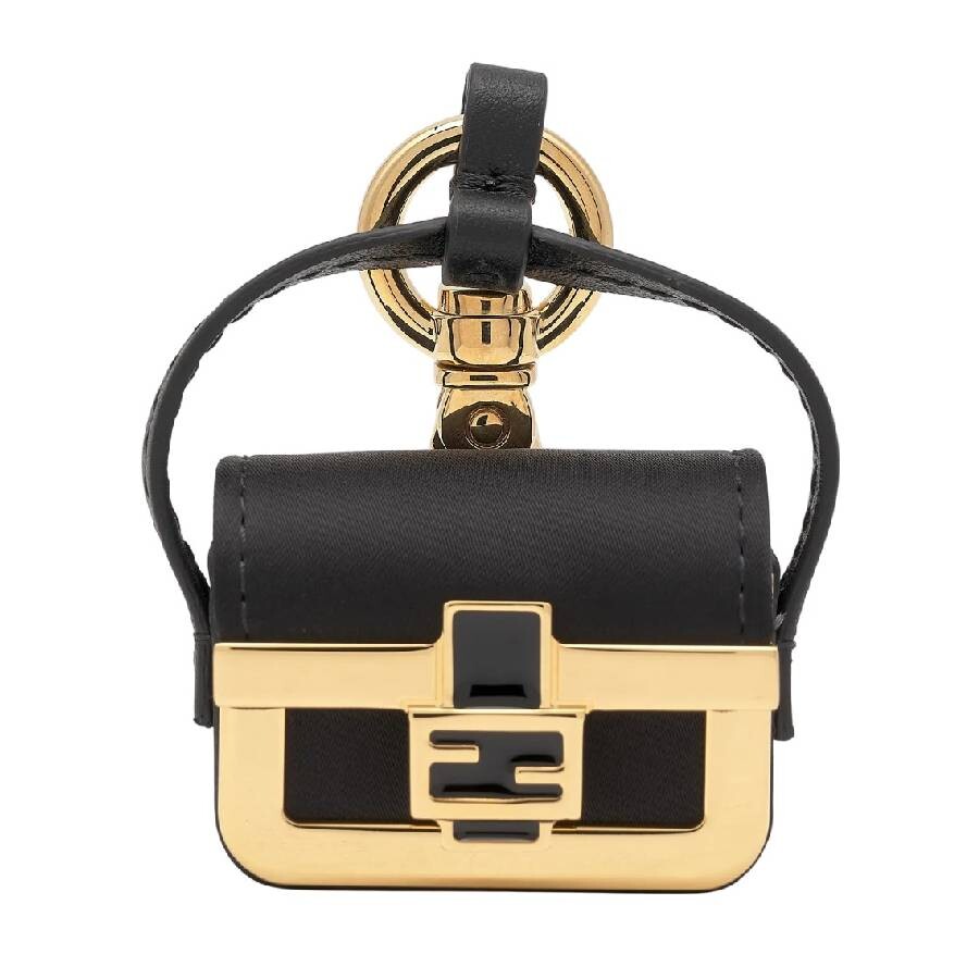 Fendi Baguette Bag Key Charm In Black