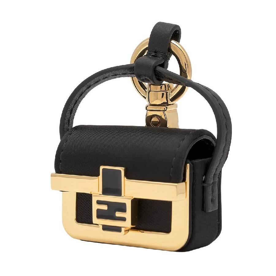Fendi Baguette Bag Key Charm In Black