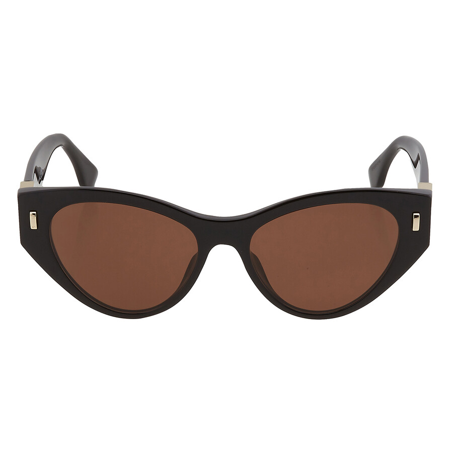 Fendi Brown Cat Eye Ladies Sunglasses FE40035I 01E 55 192337097348