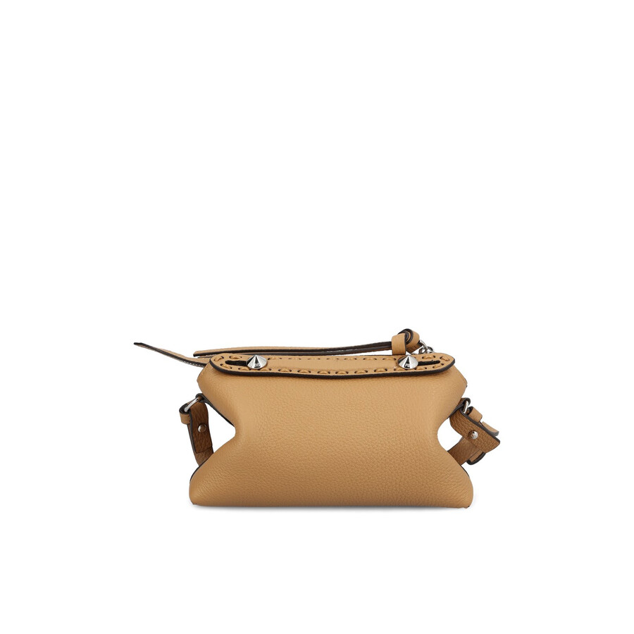 Fendi By The Way Soft Mini Selleria Shoulder Bag In Brown