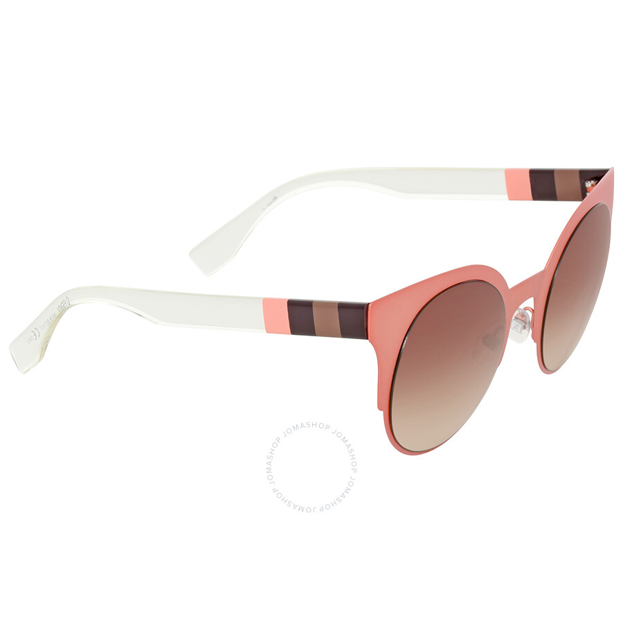 Fendi Cat Eye Brown Double Shade Sunglasses Fendi Sunglasses