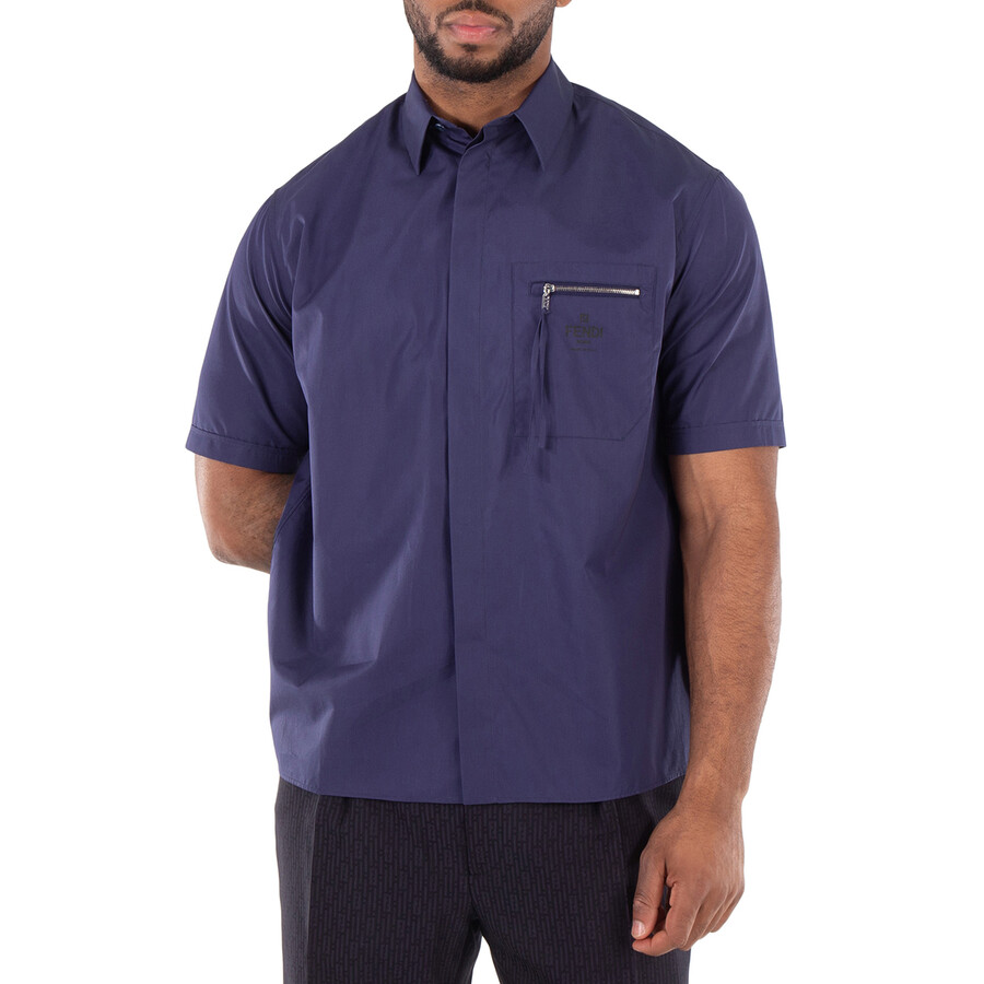 Classic Collar Logo-Print Shirt