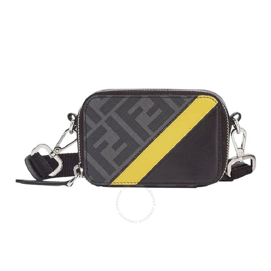 Fendi Compact Mini Pouch In Black