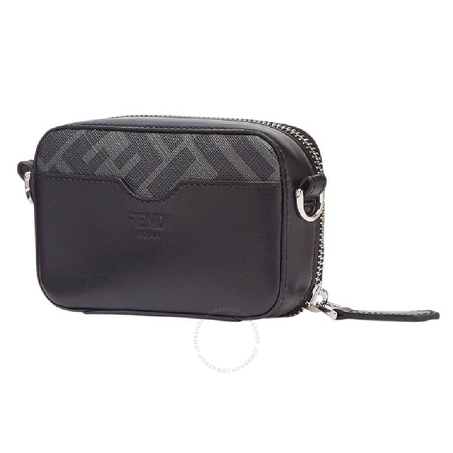 Fendi Compact Mini Pouch In Black