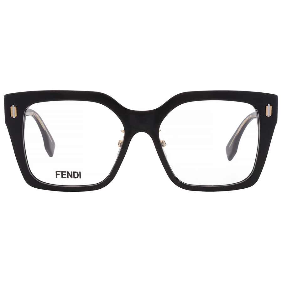 Fendi Demo Square Ladies Eyeglasses FE50085F 001 53