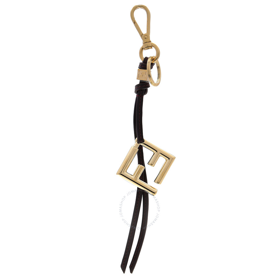 Fendi FF Squared Leather Keyring | Fendi Man collection