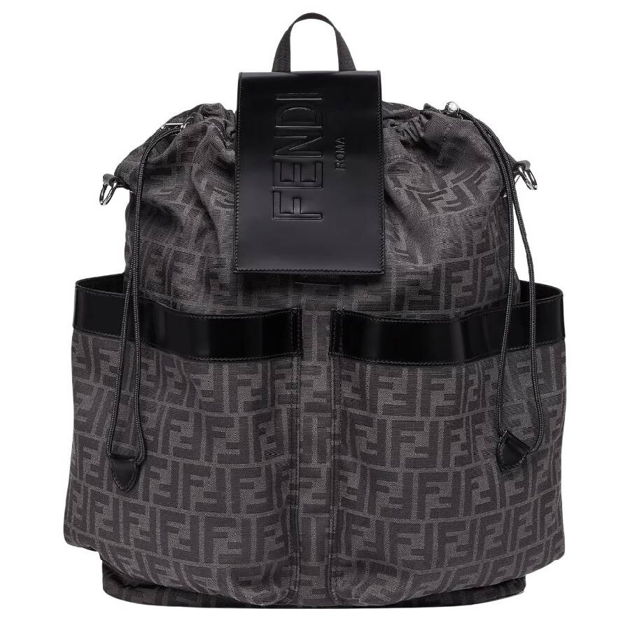 Fendi Embossed Logo Drawstring Backpack 7VZ056-AG0M-F0NPN