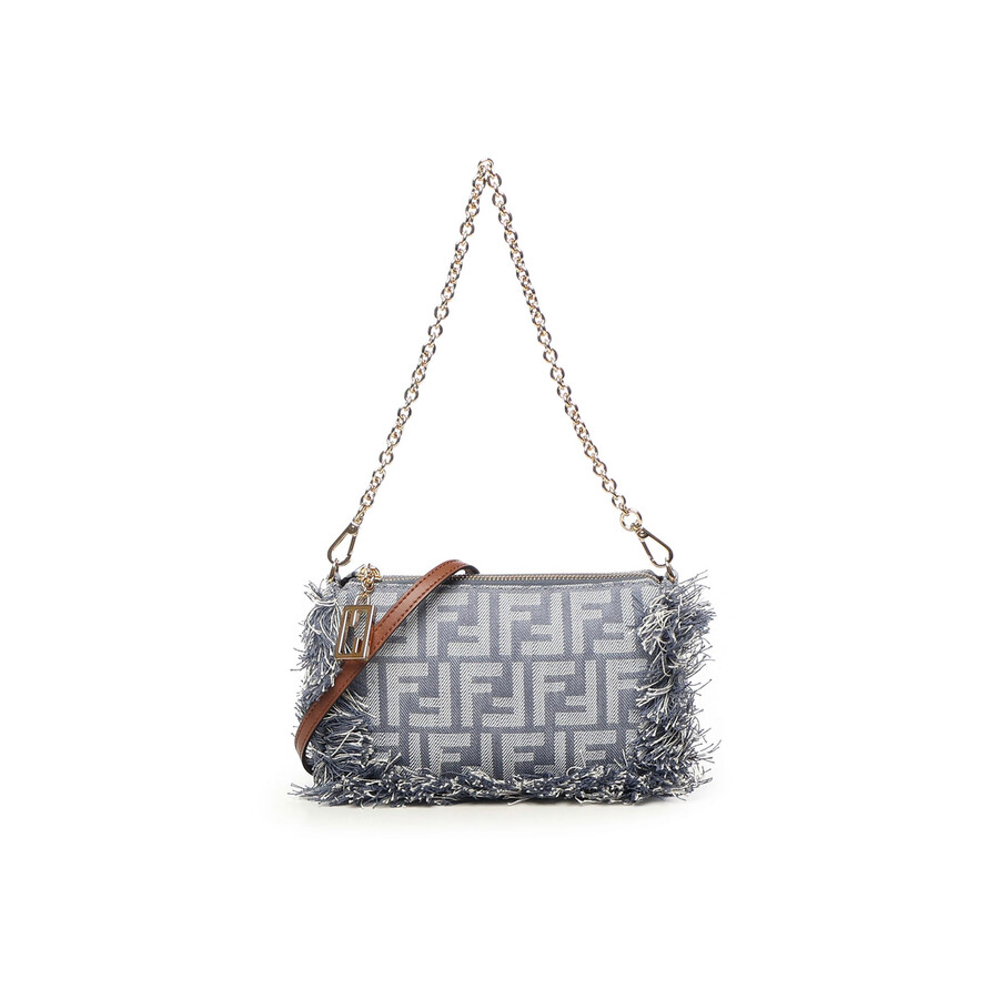 Fendi Ff Jacquard Baguette Pouch In Multi