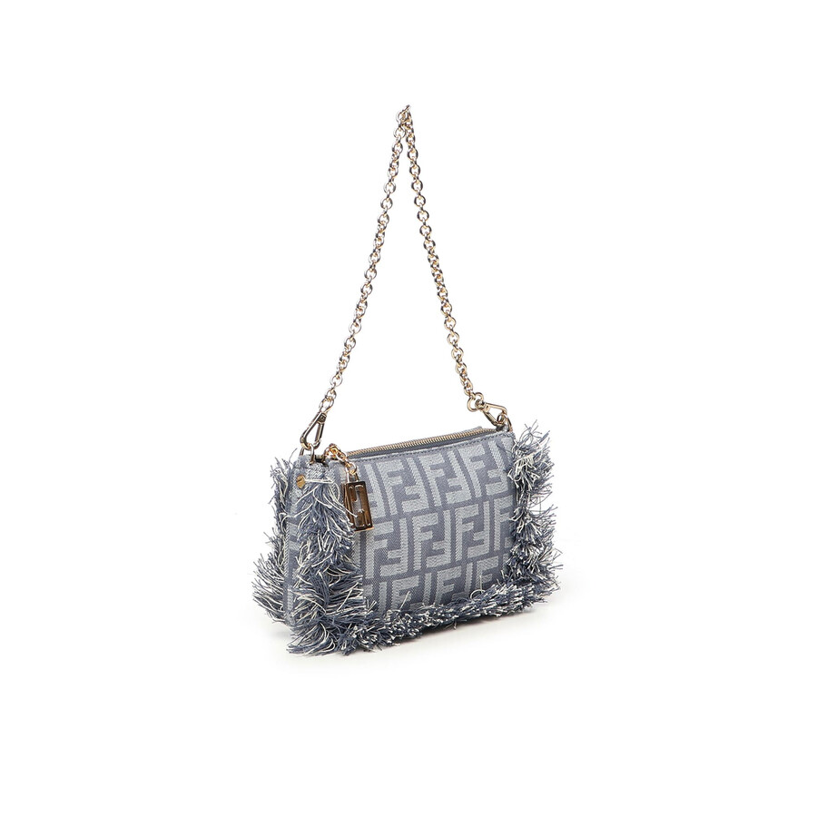 Fendi Ff Jacquard Baguette Pouch In Multi