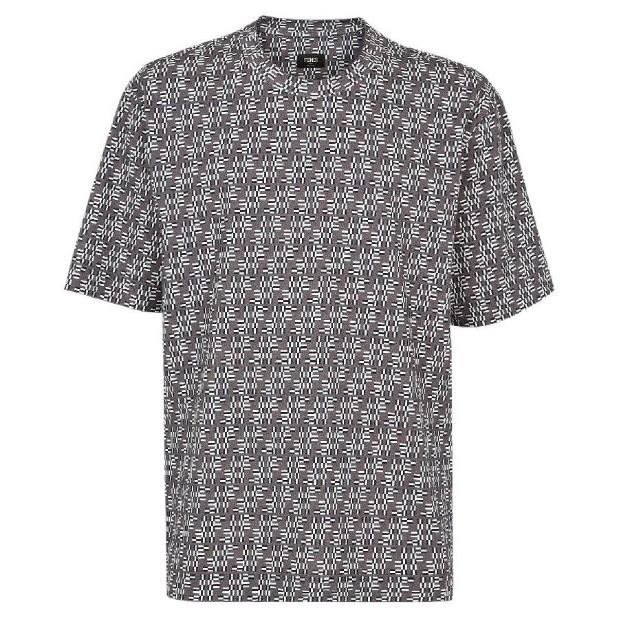Fendi Ff Labyrinth Print Crew Neck T-shirt