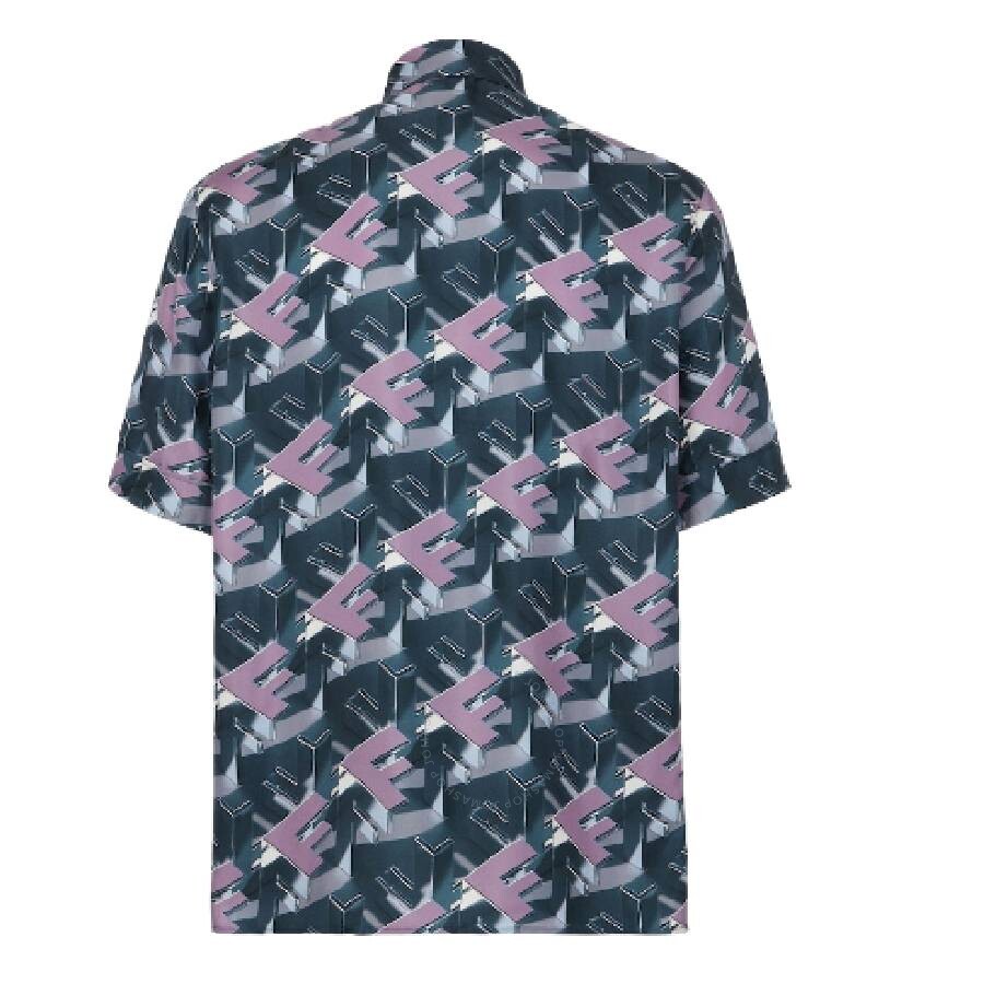 Fendi Cam M.c Silk Ff Blocks In Purple