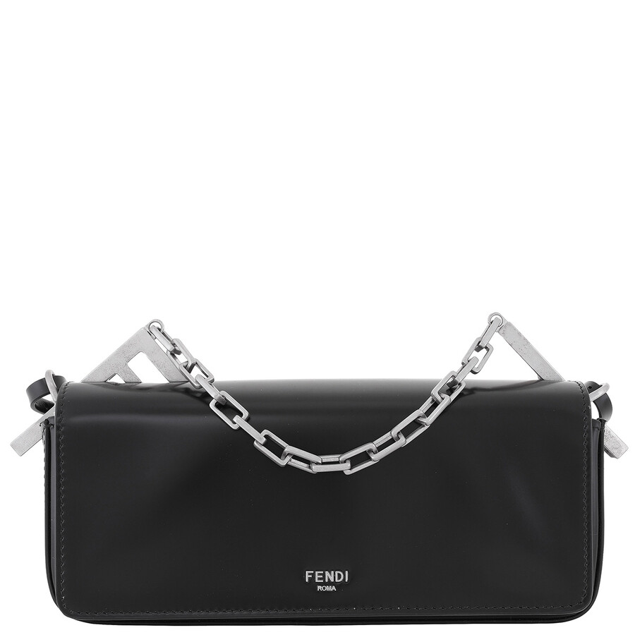 Fendi First Sight Rectangular Flap Bag In Black