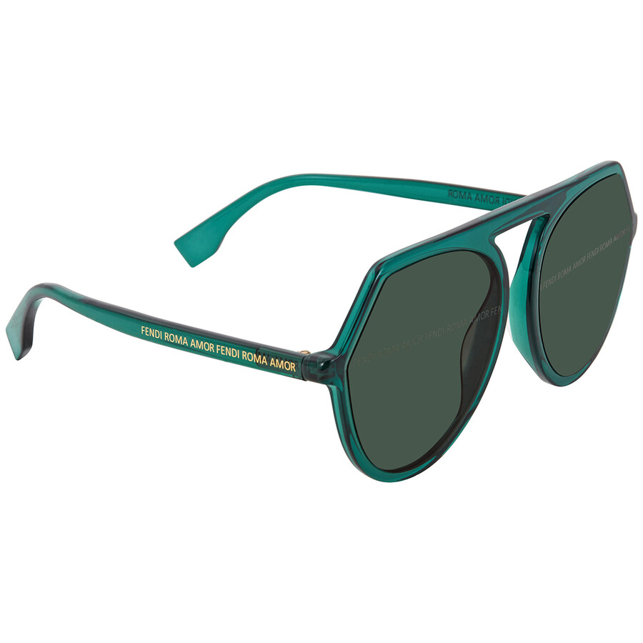 Fendi Green Sunglasses FF0375GSGRN57 716736218274 Sunglasses