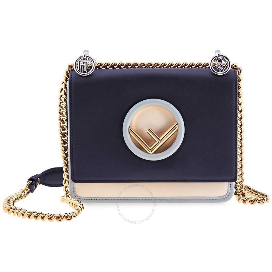 Fendi Kan I Dark Blue Ladies Crossbody Bag 8BT286A388F13VO Fendi
