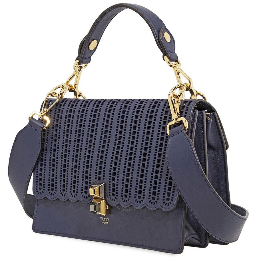 Fendi Ladies Blue Kan I Shoulder Bag 8BT283A6VEF02SI 8055512375278