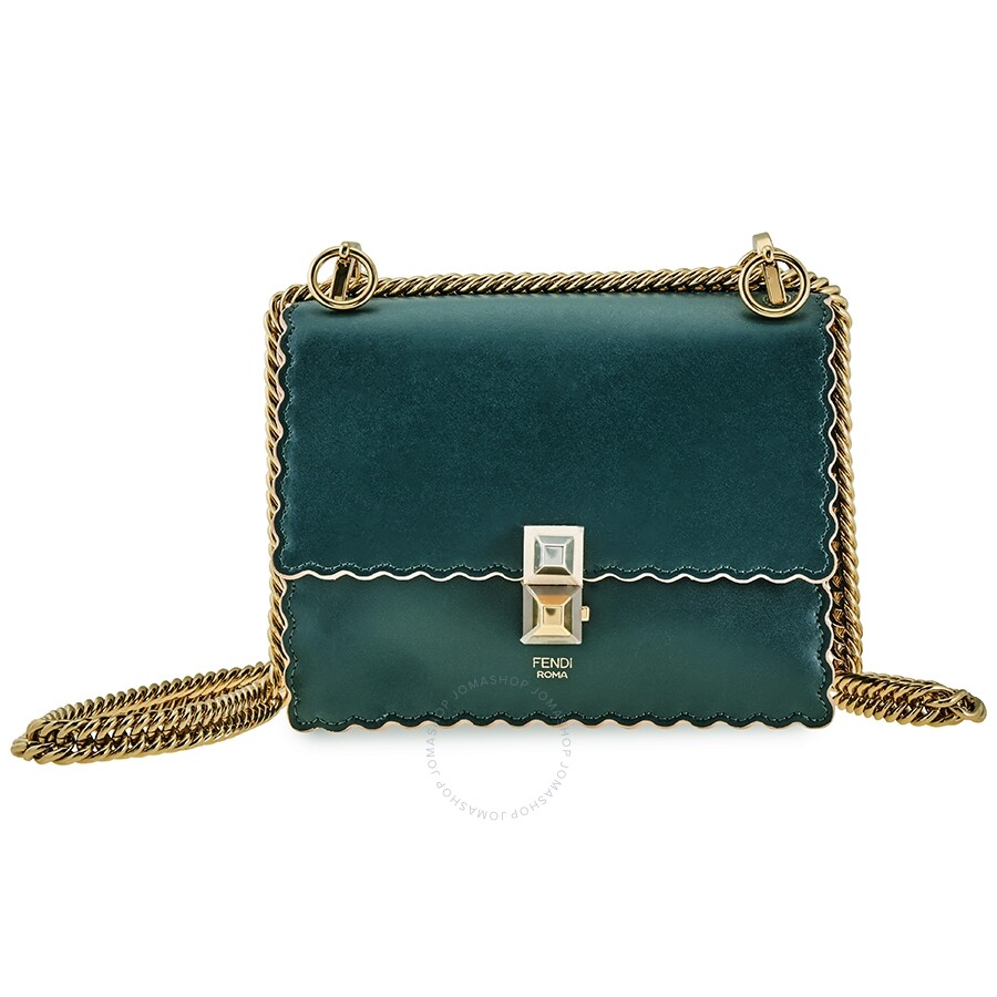 Fendi Ladies Dark Green Crossbody Bag Fendi Handbags