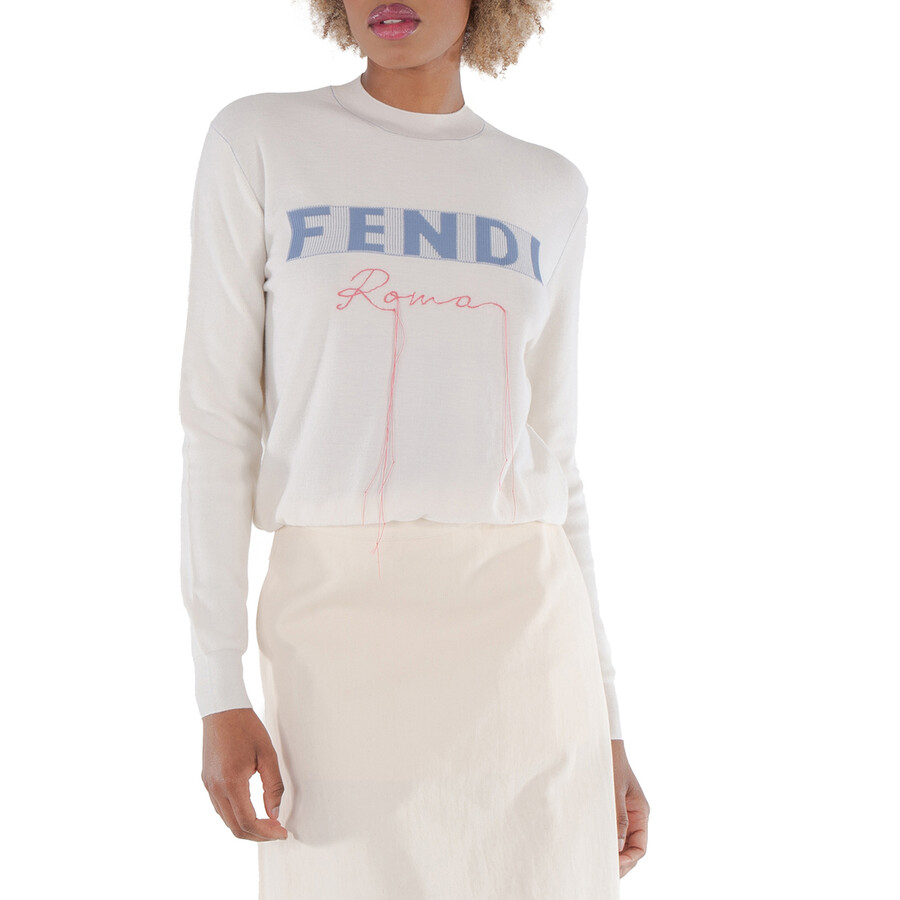 Logo-Print Cashmere Sweater