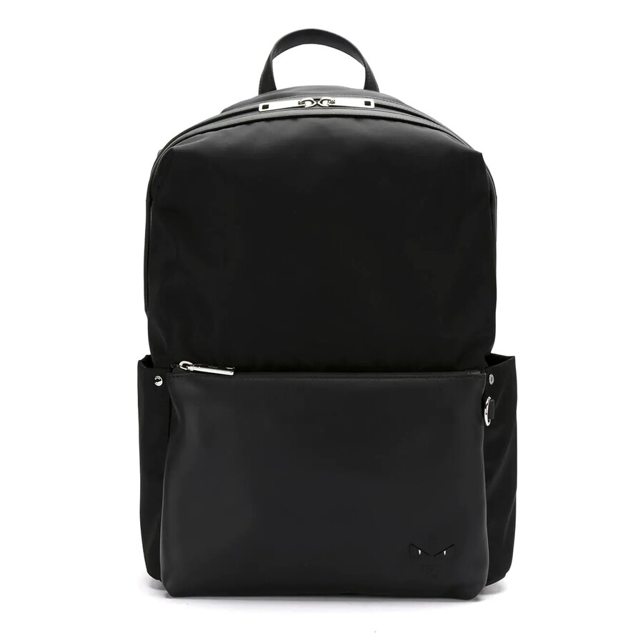 Fendi Men's Black Nylon and Leather Backpack 7VZ0356ODF0GXN
