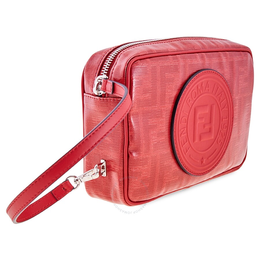Fendi Men's Stamp Canvas Camera Case Fendi Handbags