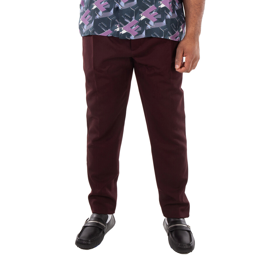 Mini Cavalry Pleat Detail Wool Pants, Brand Size 52 ( US Size 36 )