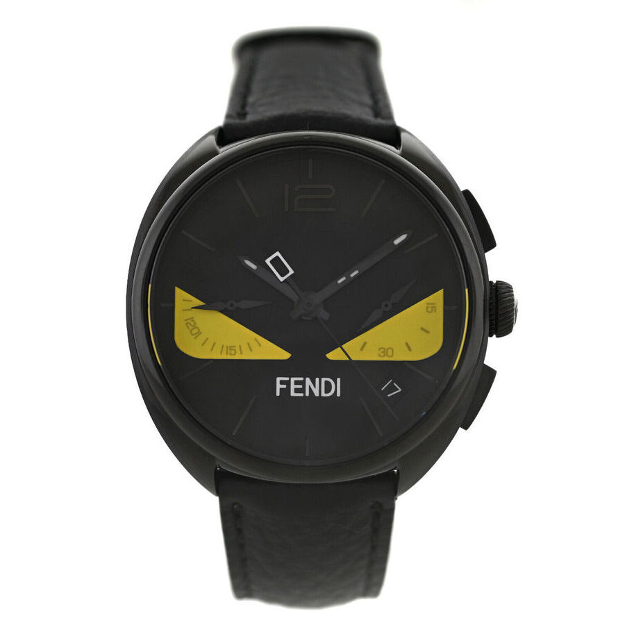 稀少 FENDI(フェンディ) Momento Bugs Chronograph Unisex Watch Fendi Quartz Black Dial Men's Watch Momento Bugs Momento