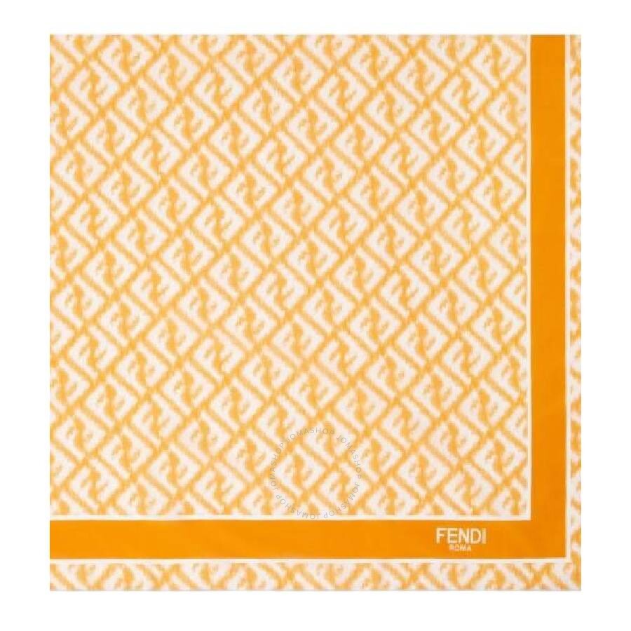 Fendi Motif Print Cotton Blend Scarf