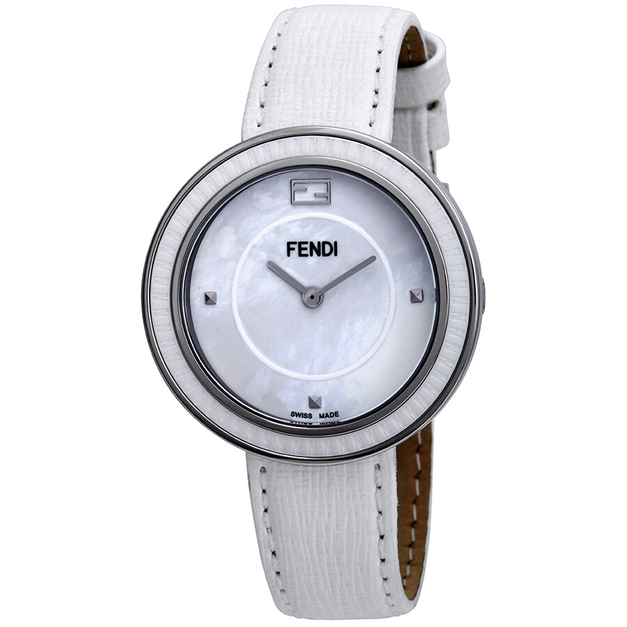 Fendi My Way Large White Dial Ladies Watch F358034041 Watches