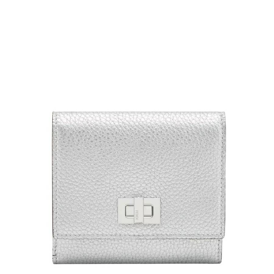 Fendi Peekaboo Tri-Fold Leather Wallet 8M0438-AQEV-F0MK5