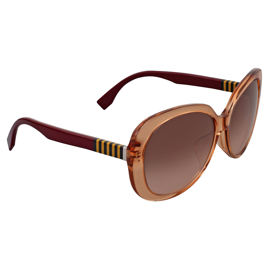 Fendi Pequin Oversize Brown Shaded Sunglasses Fendi Sunglasses