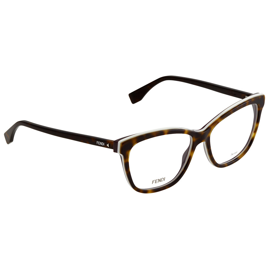 Fendi Rectangular Ladies Eyeglasses FF0251 086 54
