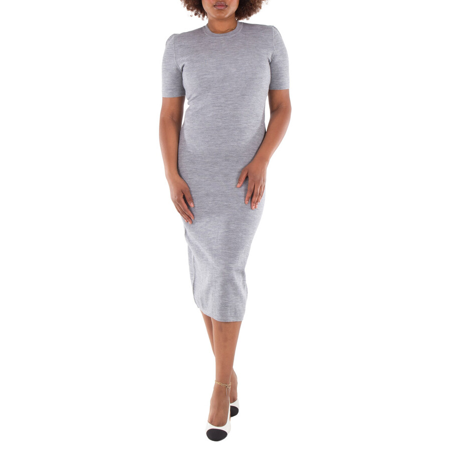 Fendi Reversible Crew Neck Wool Dress, Brand Size 44 (US