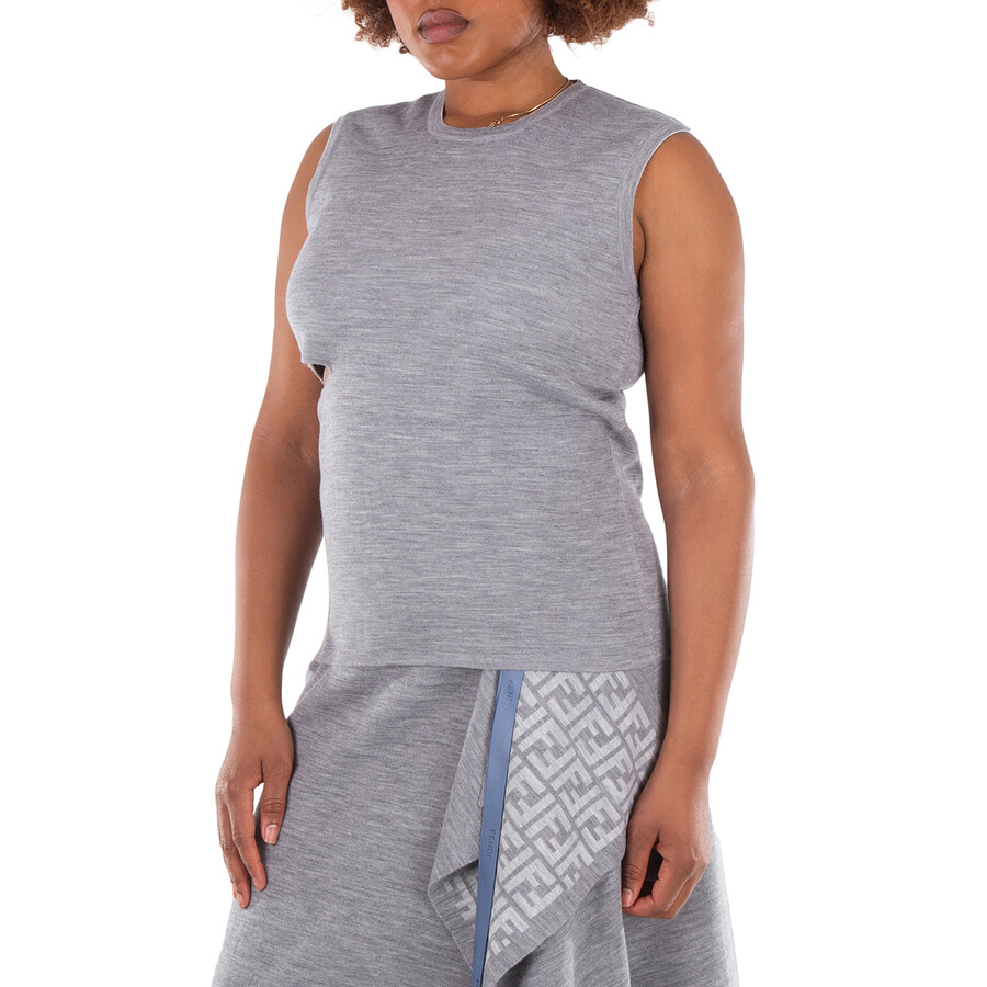 Reversible FF Print Sleeveless Top