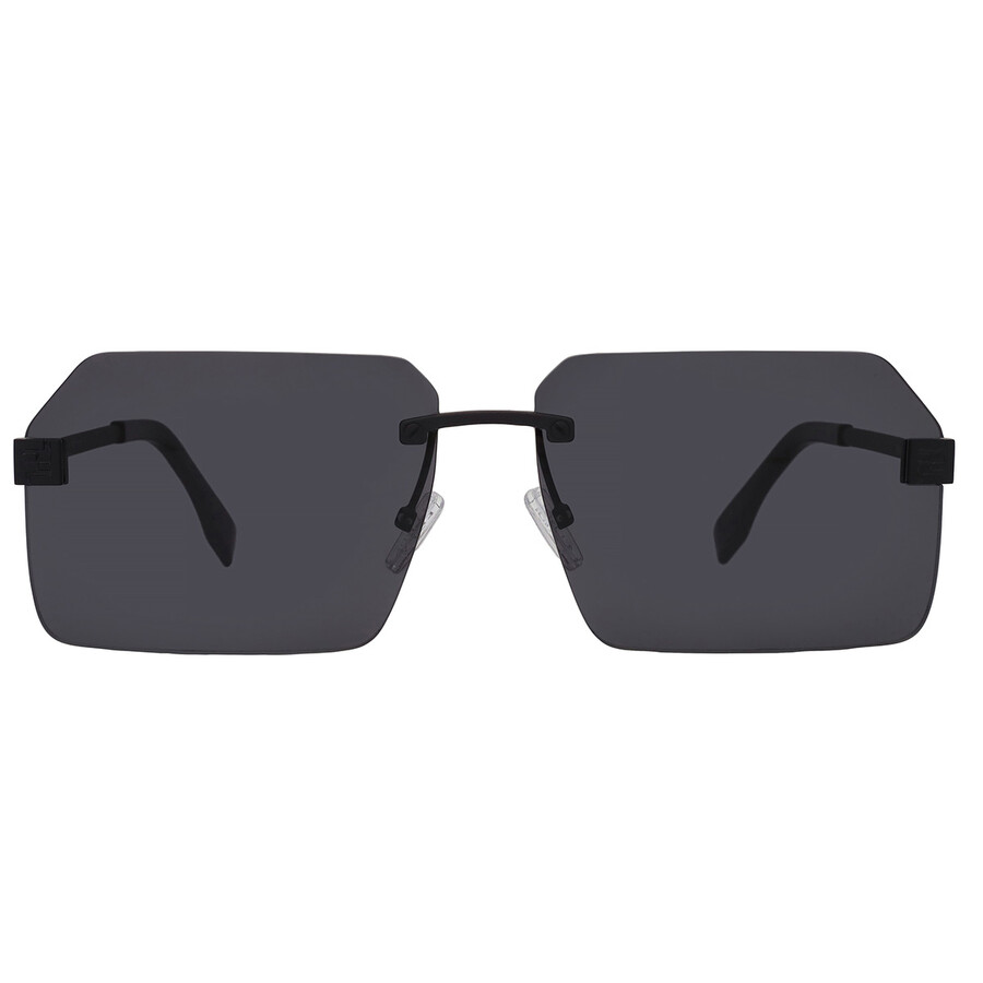 FENDI / サングラス/--/BLK/メンズ/FE40043U Fendi Smoke Geometric Men's Sunglasses FE40043U 02A 59