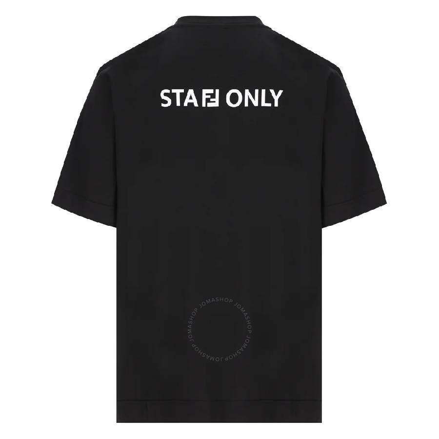 Fendi Staff Only Crew Neck Cotton T-shirt