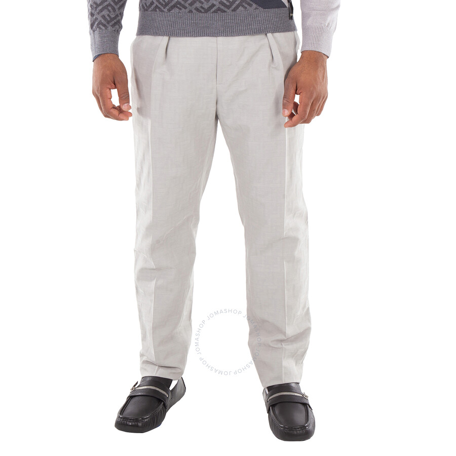 Fendi Straight-Leg Wool Blend Pants, Brand Size 52 (US Size