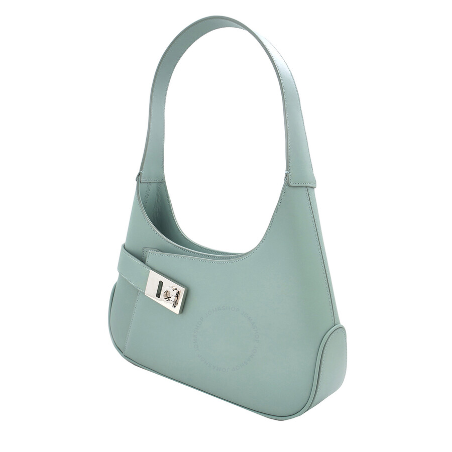 Ferragamo Hobo Shoulder Bag In Green